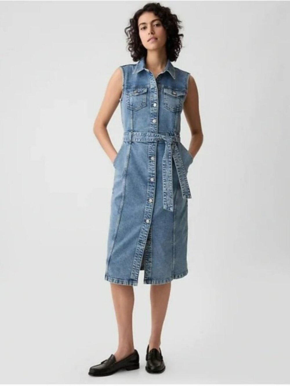 Gap Denim Midi Dress 4P